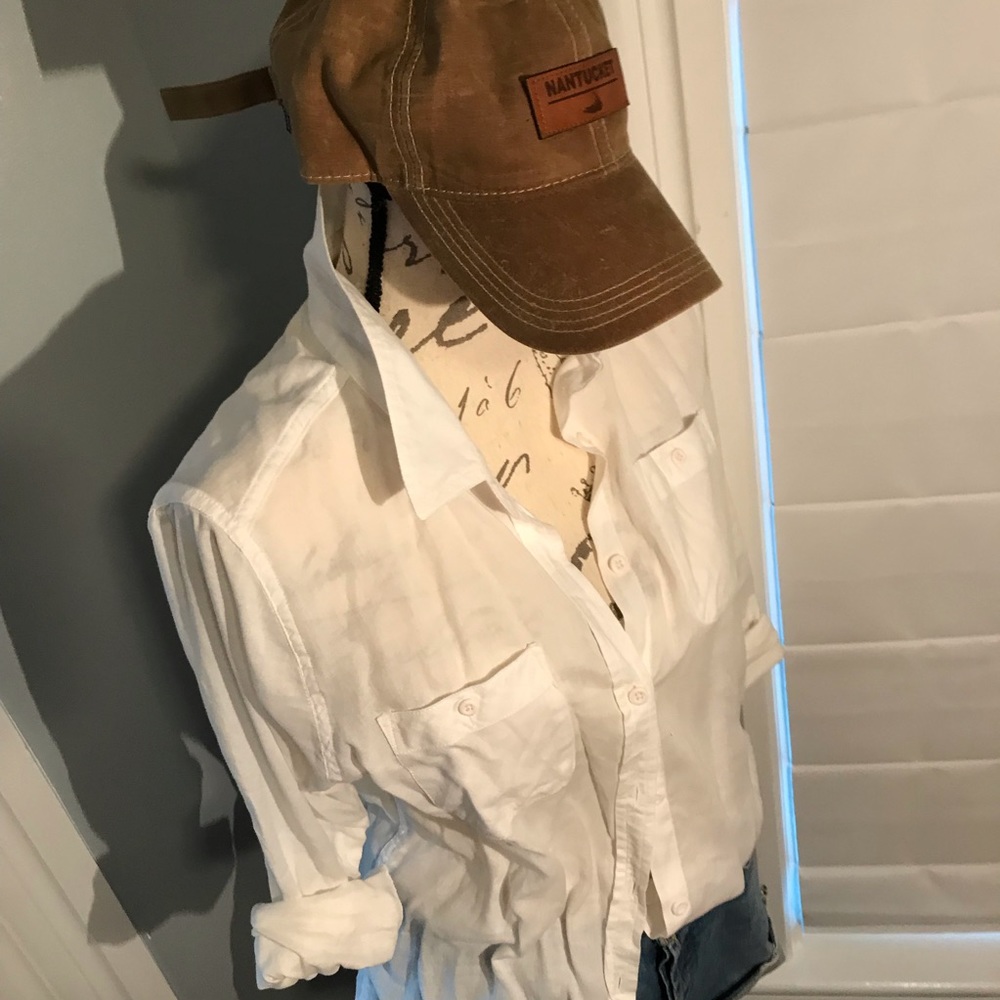 Light beach button down